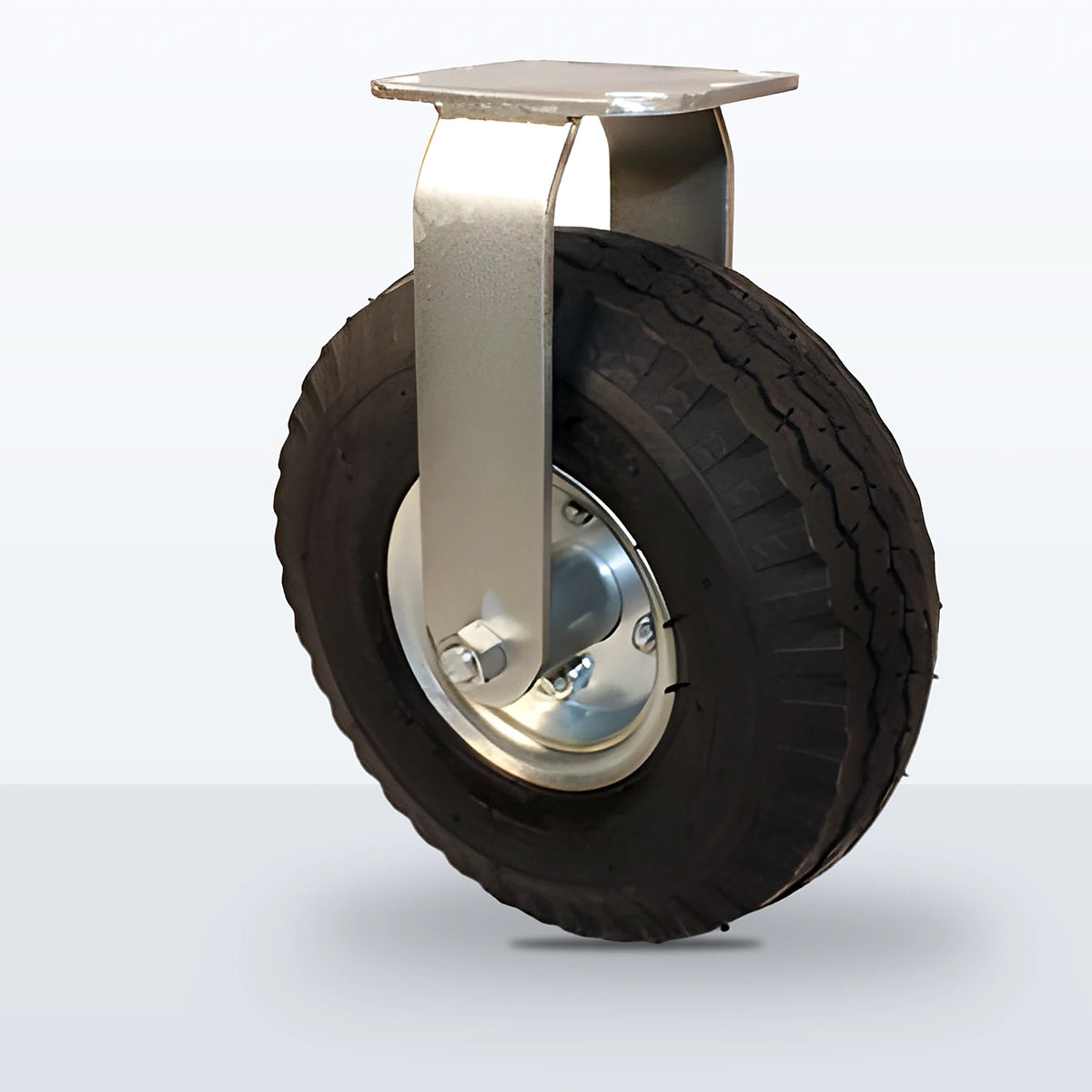 10" Pneumatic Caster, Top Plate, 350 lb Capacity - Ball Bearing