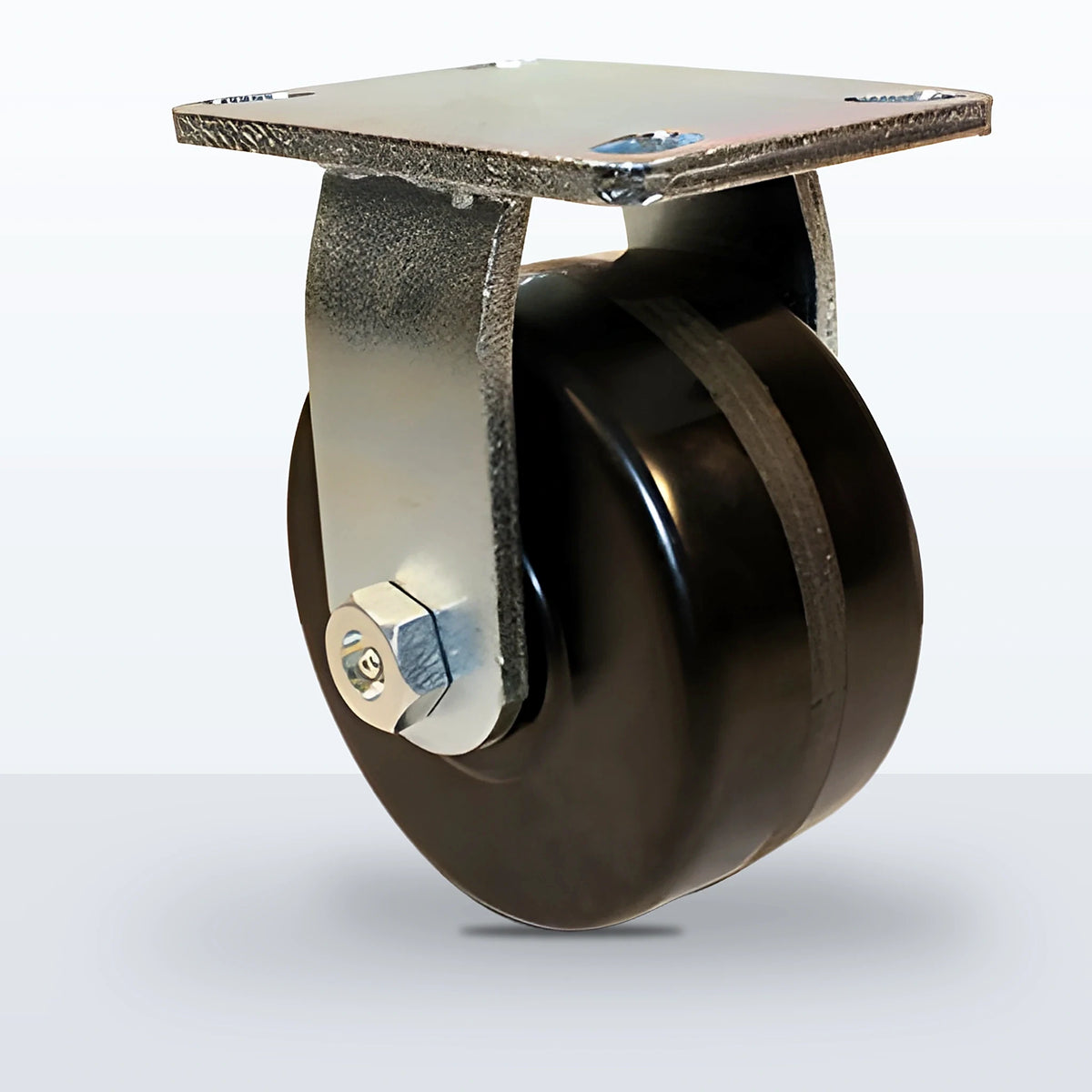 6" Phenolic Caster, Top Plate, 2000 lb Capacity - Roller Bearing