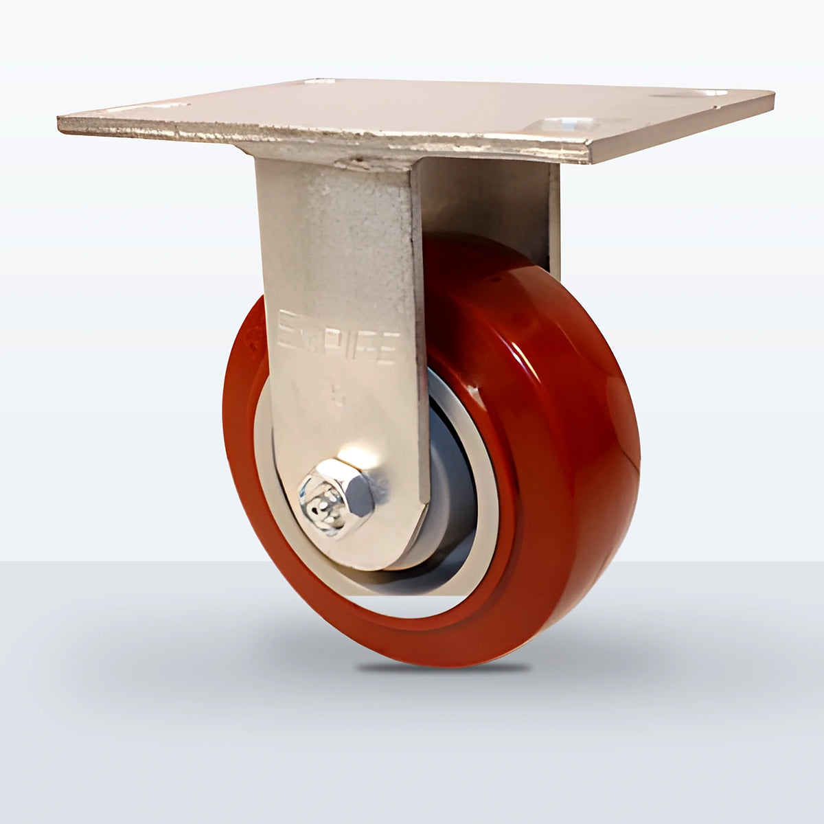 5" Polyurethane on Polypropylene Caster, Top Plate, 750 lb Capacity - Roller Bearing