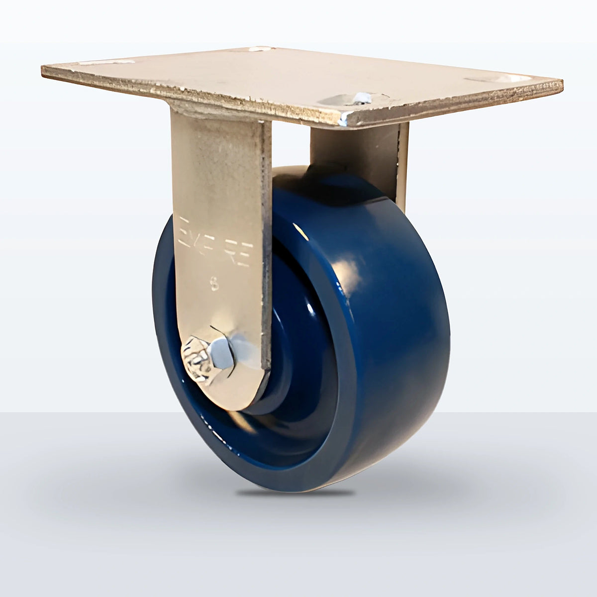 5" Solid Polyurethane Caster, Top Plate, 800 lb Capacity - Roller Bearing