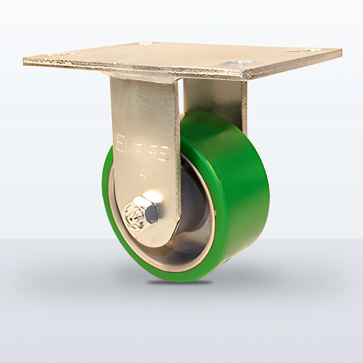 4" Polyurethane on Aluminum Caster, Top Plate, 800 lb Capacity - Roller Bearing