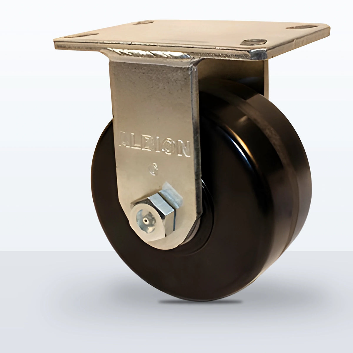 6" Phenolic Caster, Top Plate, 2000 lb Capacity - Roller Bearing, 4-1/2 X 6-1/4 Plate