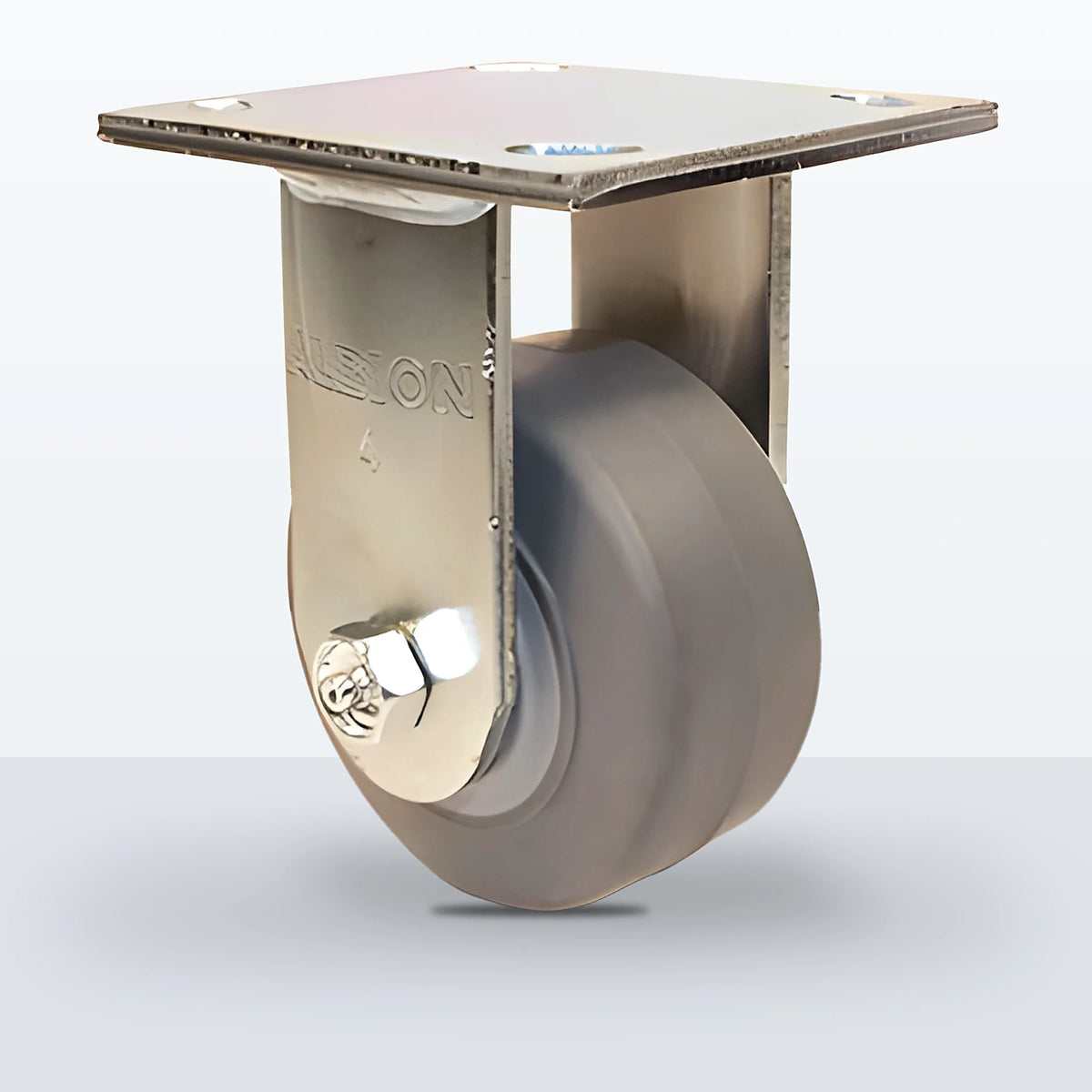 4" Thermoplastic Rubber Caster, Top Plate, 350 lb Capacity - Roller Bearing (10604)