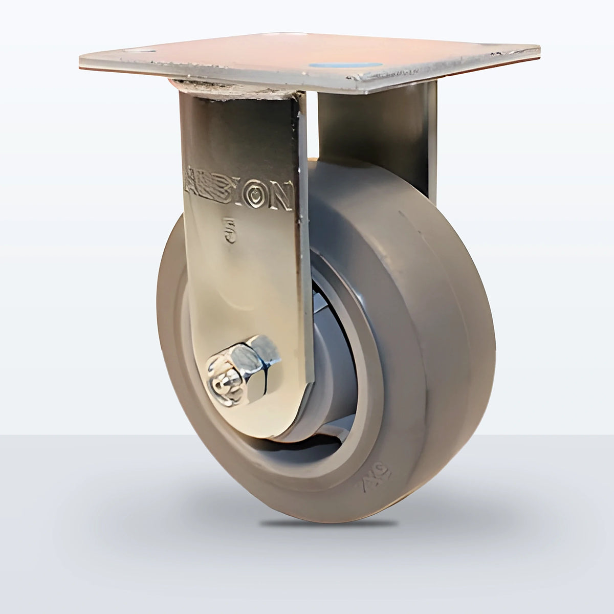 5" Thermoplastic Rubber Caster, Top Plate, 350 lb Capacity - Roller Bearing (10605)