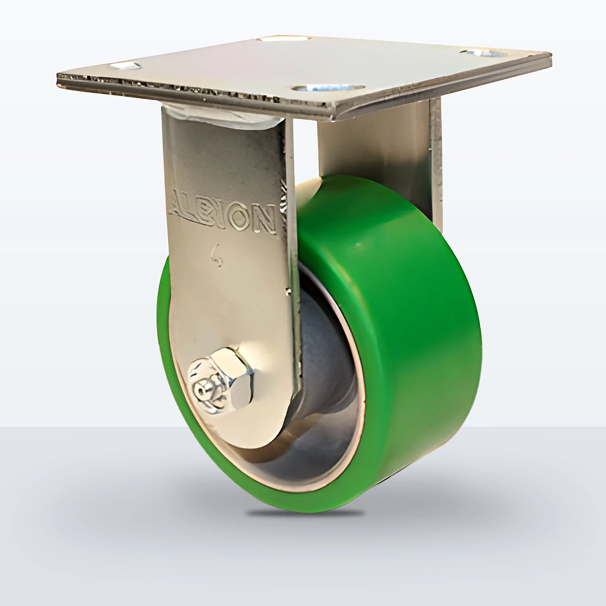 4" Polyurethane on Aluminum Caster, Top Plate, 800 lb Capacity - Roller Bearing, 4 X 4-1/2 Plate