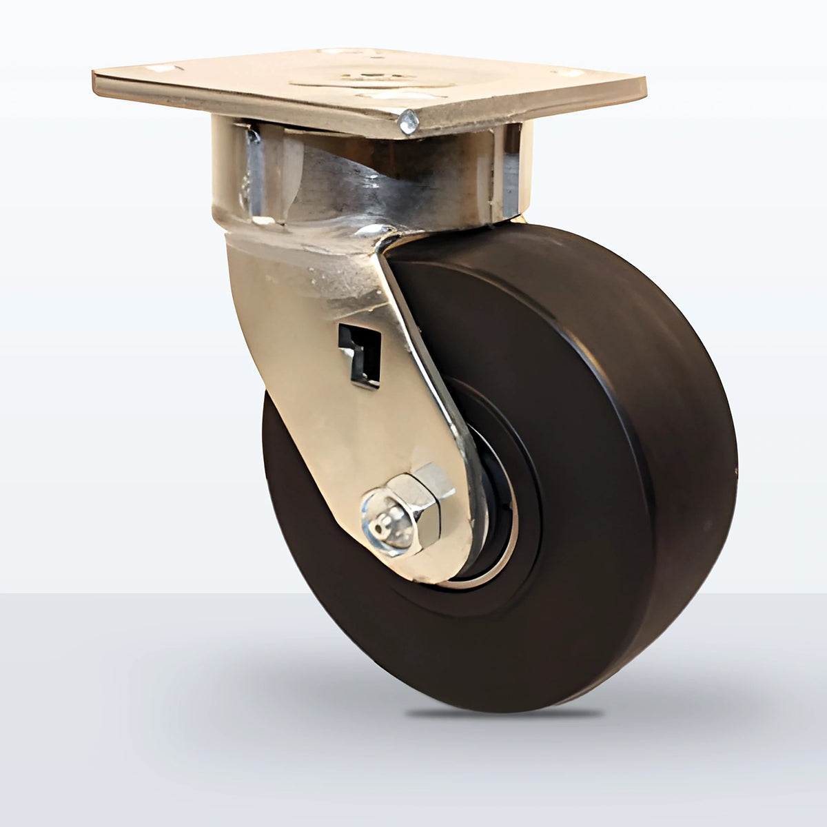 5" High Impact Polymer Caster, Top Plate, 1250 lb Capacity - Sealed Precision Ball Bearing