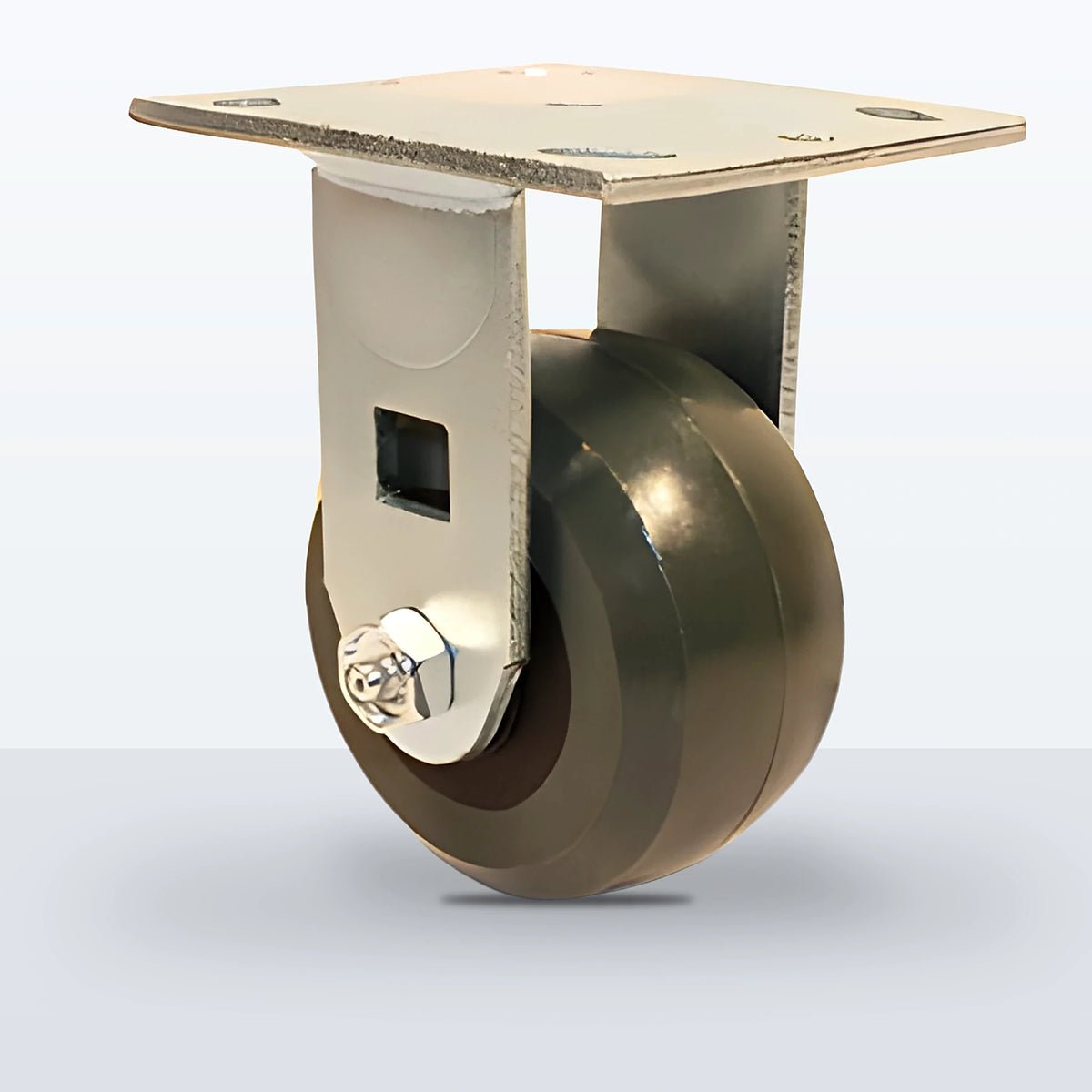 4" Premium Solid Polyurethane Caster, Top Plate, 1000 lb Capacity - Sealed Precision Ball Bearing
