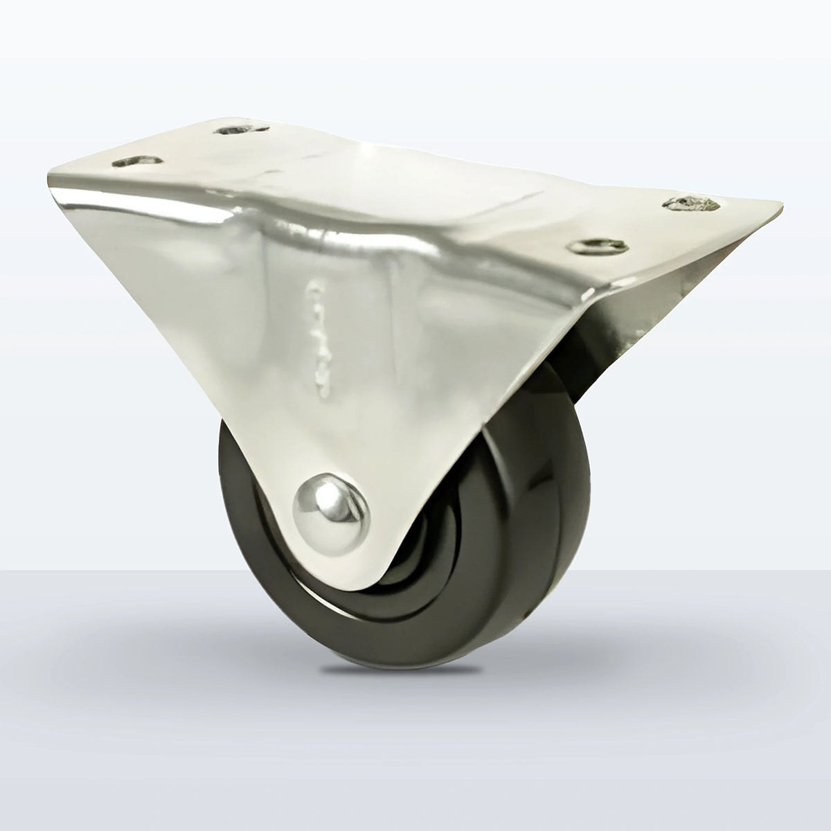 2-1/2" Soft Rubber Caster, Top Plate, 100 lb Capacity - Plain