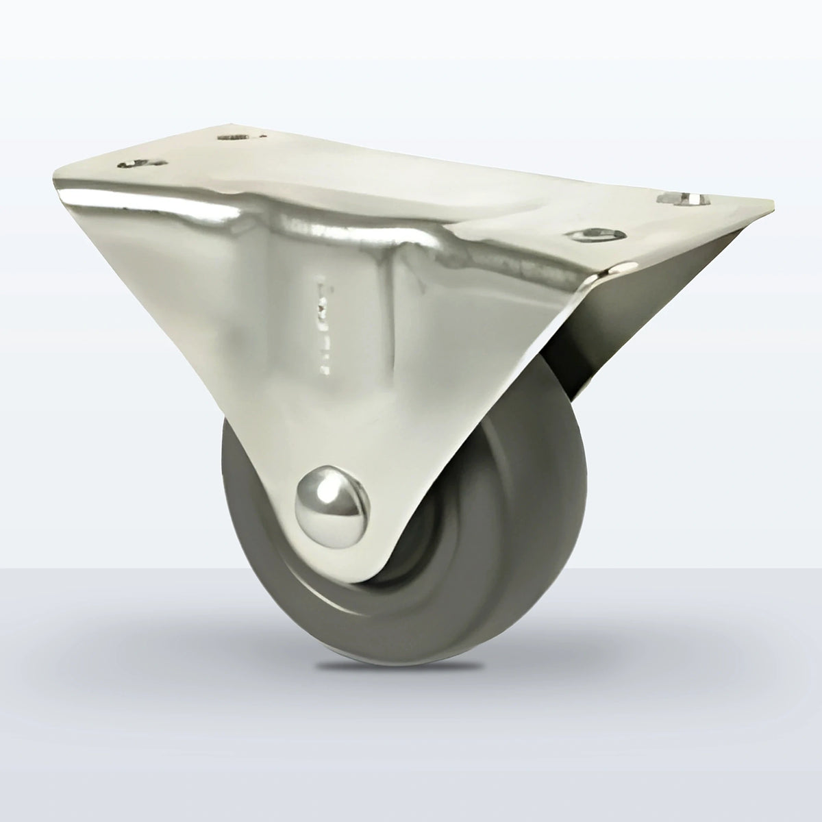 3" Hard Rubber Caster, Top Plate, 225 lb Capacity - Plain