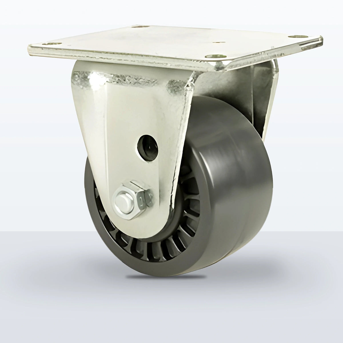 3" Urethane Caster, Top Plate, 1000 lb Capacity - Roller Bearing