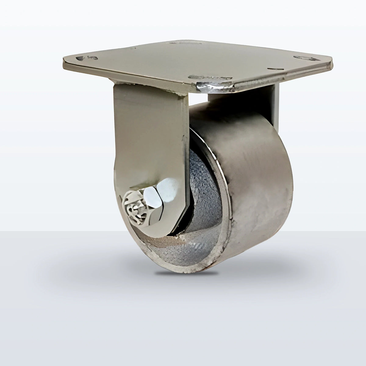 3-1/4" Cast Iron Caster, Top Plate, 700 lb Capacity - Roller Bearing