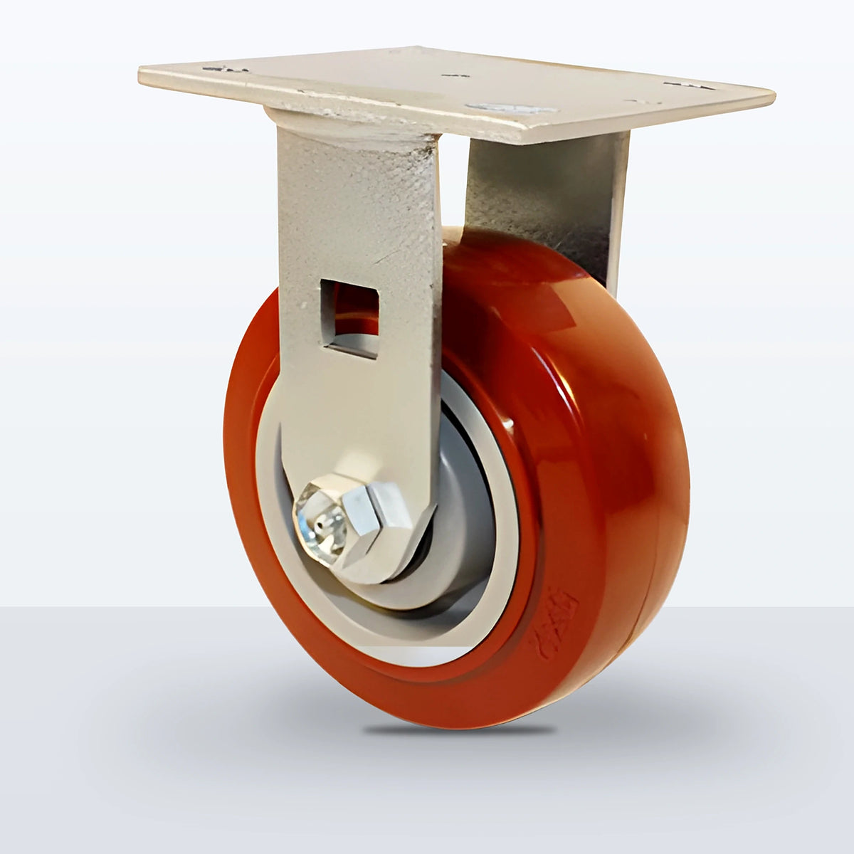 5" Polyurethane on Polypropylene Caster, Top Plate, 750 lb Capacity - Roller Bearing (10883)