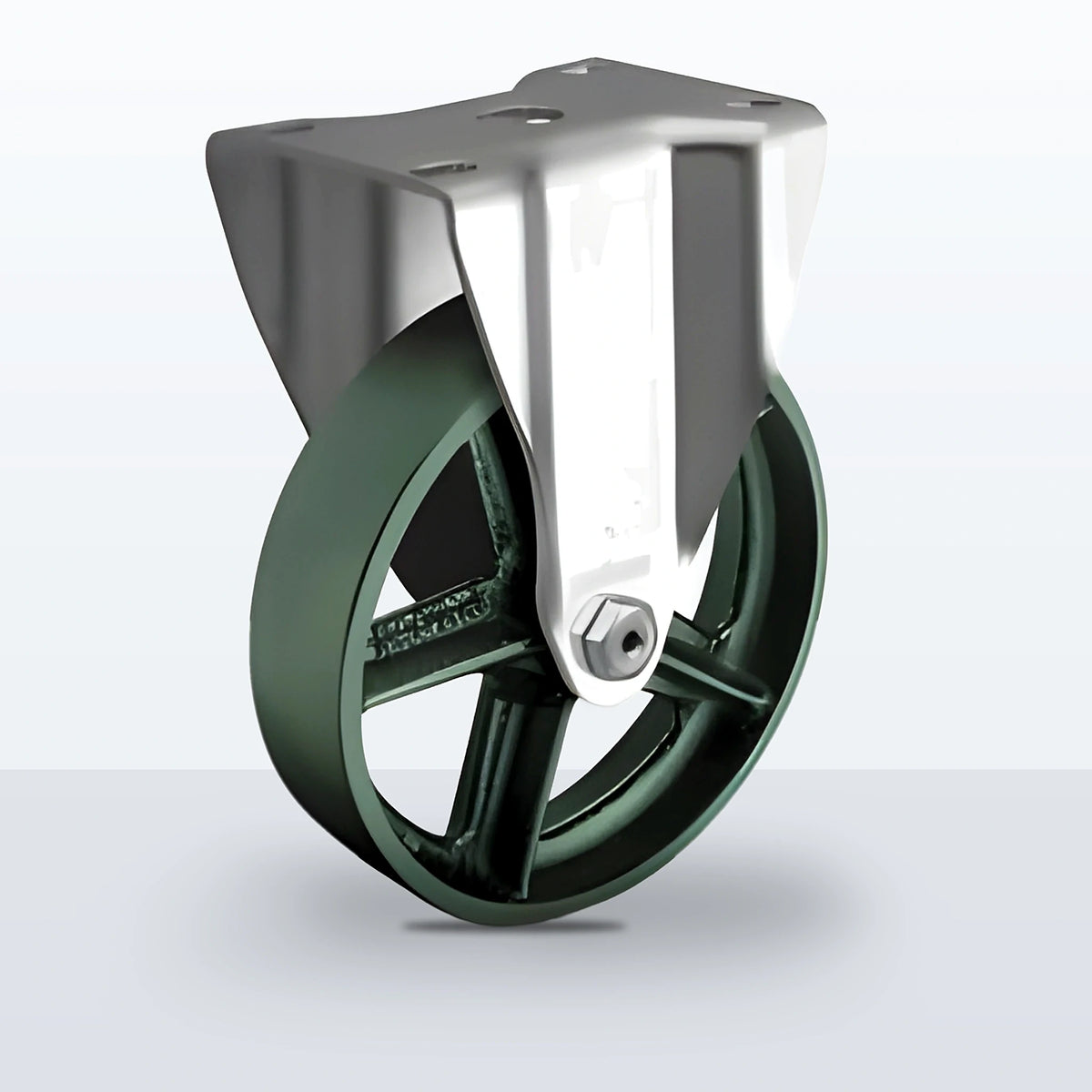5" Semi Steel Caster, Top Plate, 300 lb Capacity - Plain