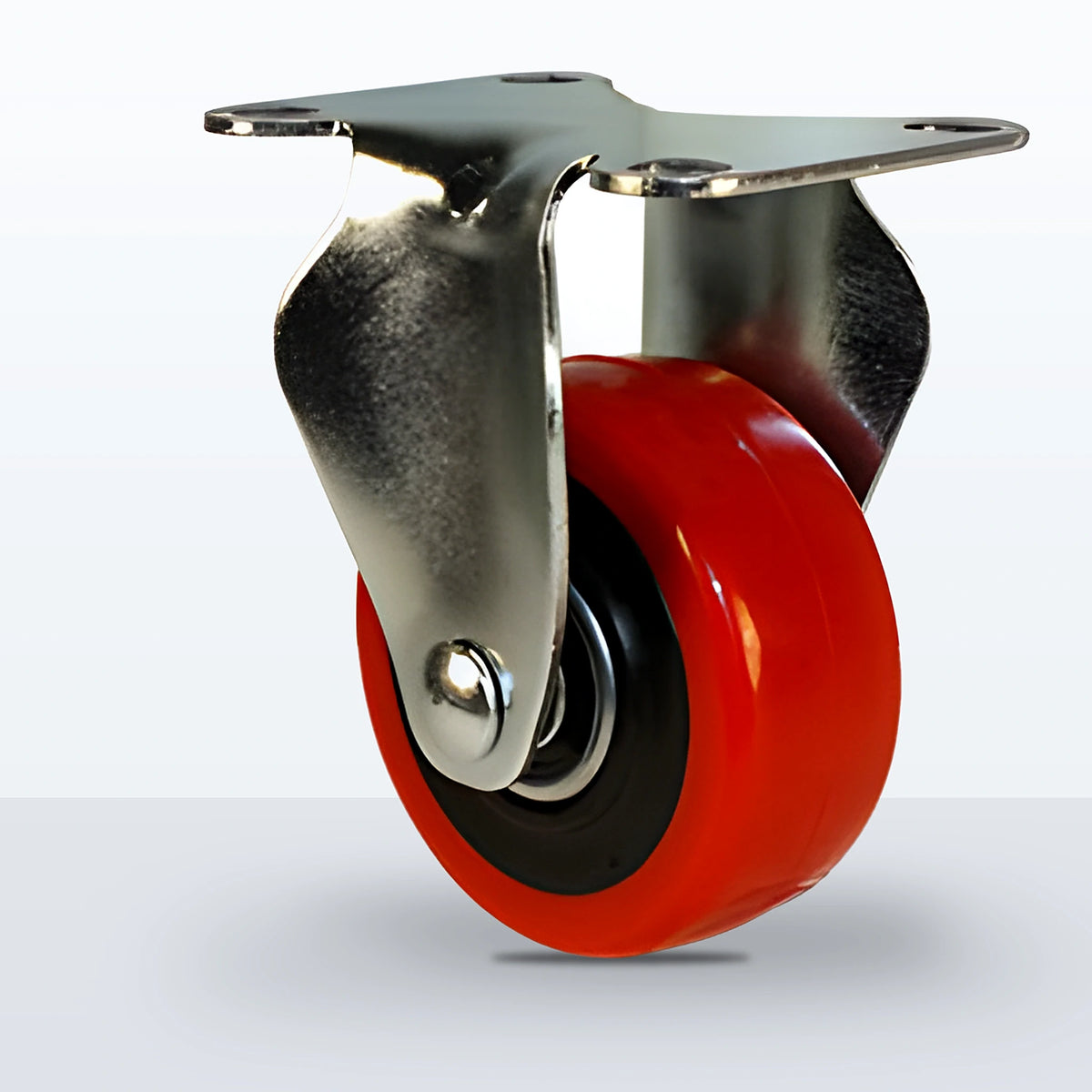3" Polyurethane on Polypropylene Caster, Top Plate, 250 lb Capacity - Ball Bearing