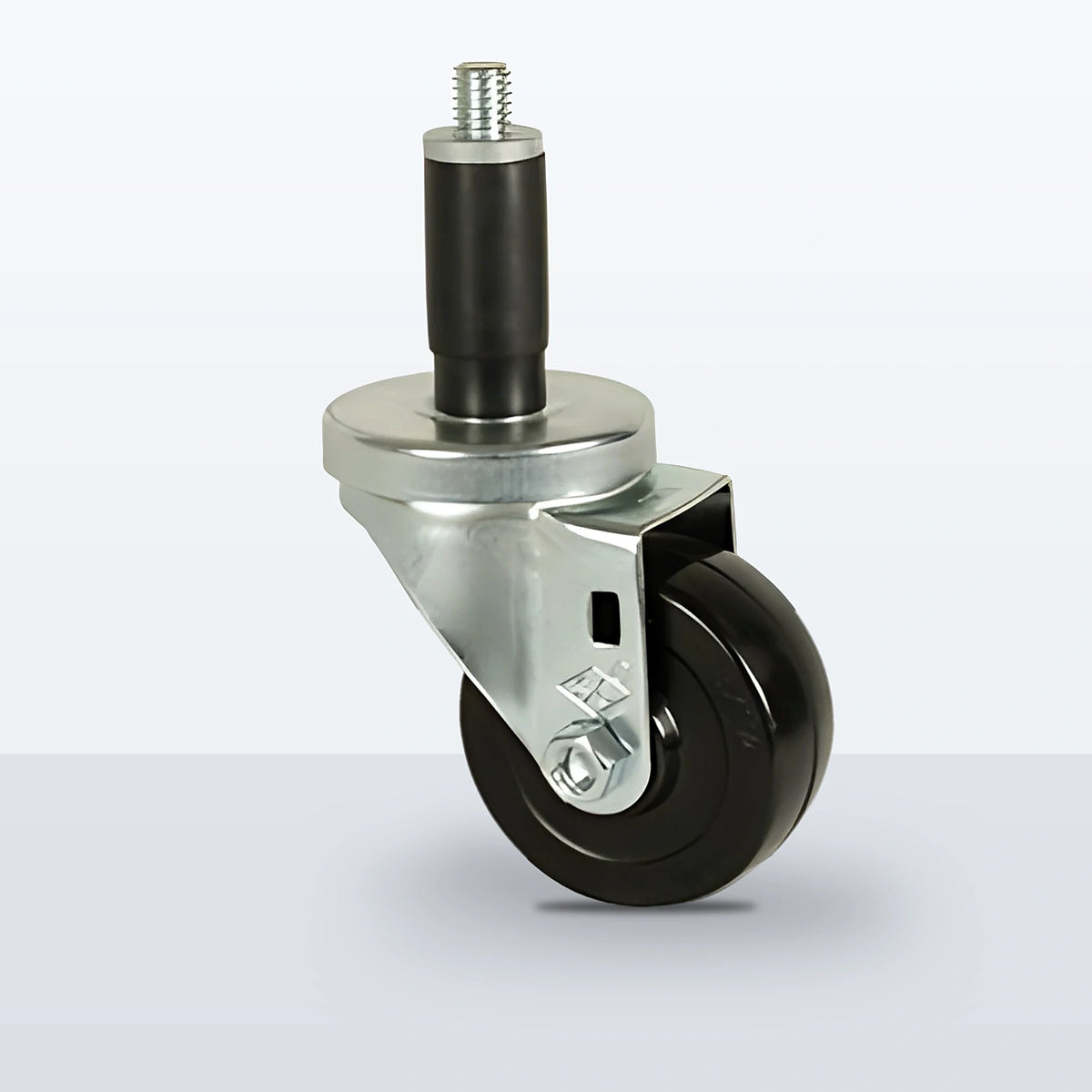 3" Hard Rubber Expansion Stem Caster, 275 lb Capacity - Plain