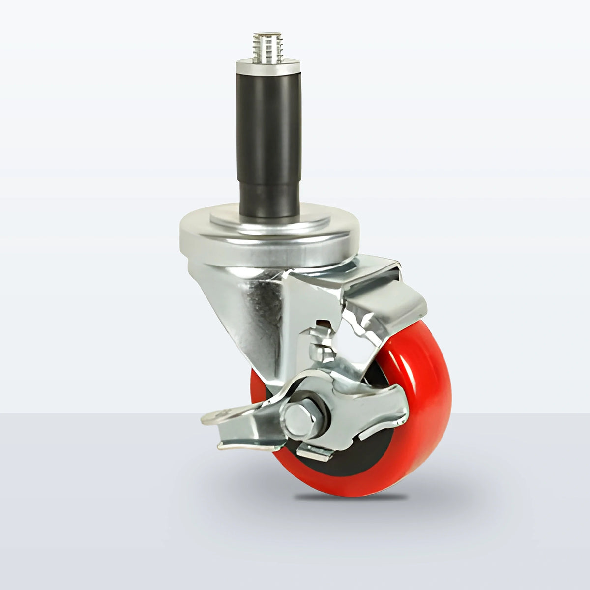 3" Polyurethane on Polypropylene Expansion Stem Caster, 250 lb Capacity - Ball Bearing