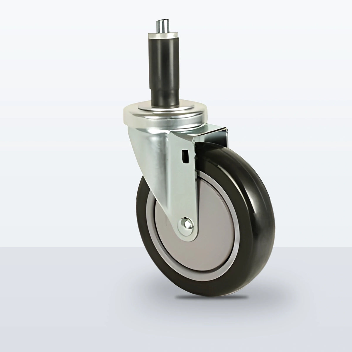 5" Polyurethane on Polypropylene Expansion Stem Caster, 300 lb Capacity - Ball Bearing