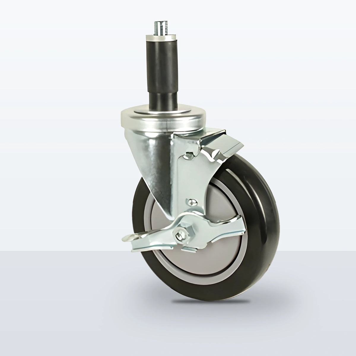 5" Polyurethane on Polypropylene Expansion Stem Caster, 300 lb Capacity - Ball Bearing