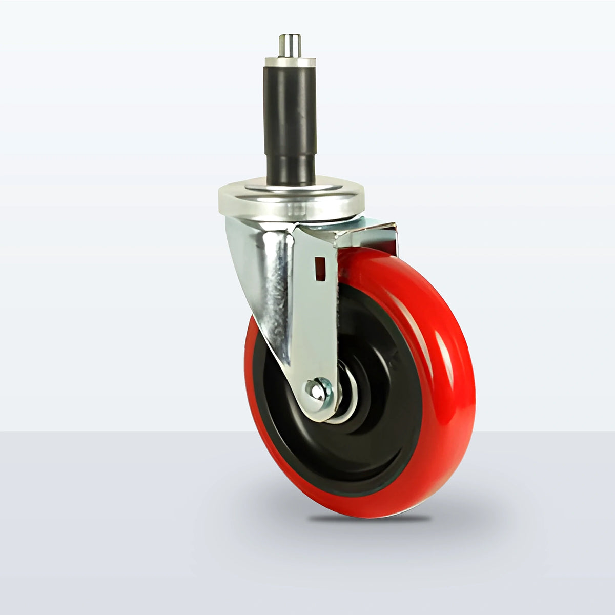 5" Polyurethane on Polypropylene Expansion Stem Caster, 300 lb Capacity - Ball Bearing