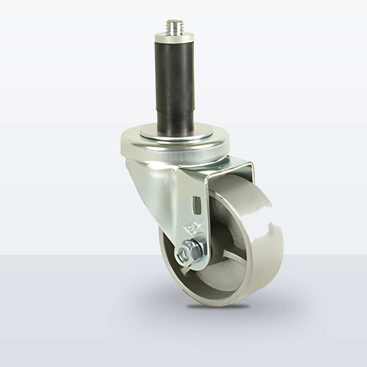3" Semi Steel Expansion Stem Caster, 300 lb Capacity - Plain
