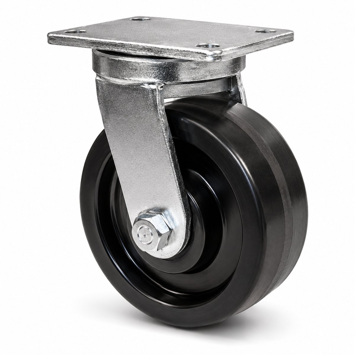 10" Phenolic Swivel, Top Plate, 2900 lb Capacity