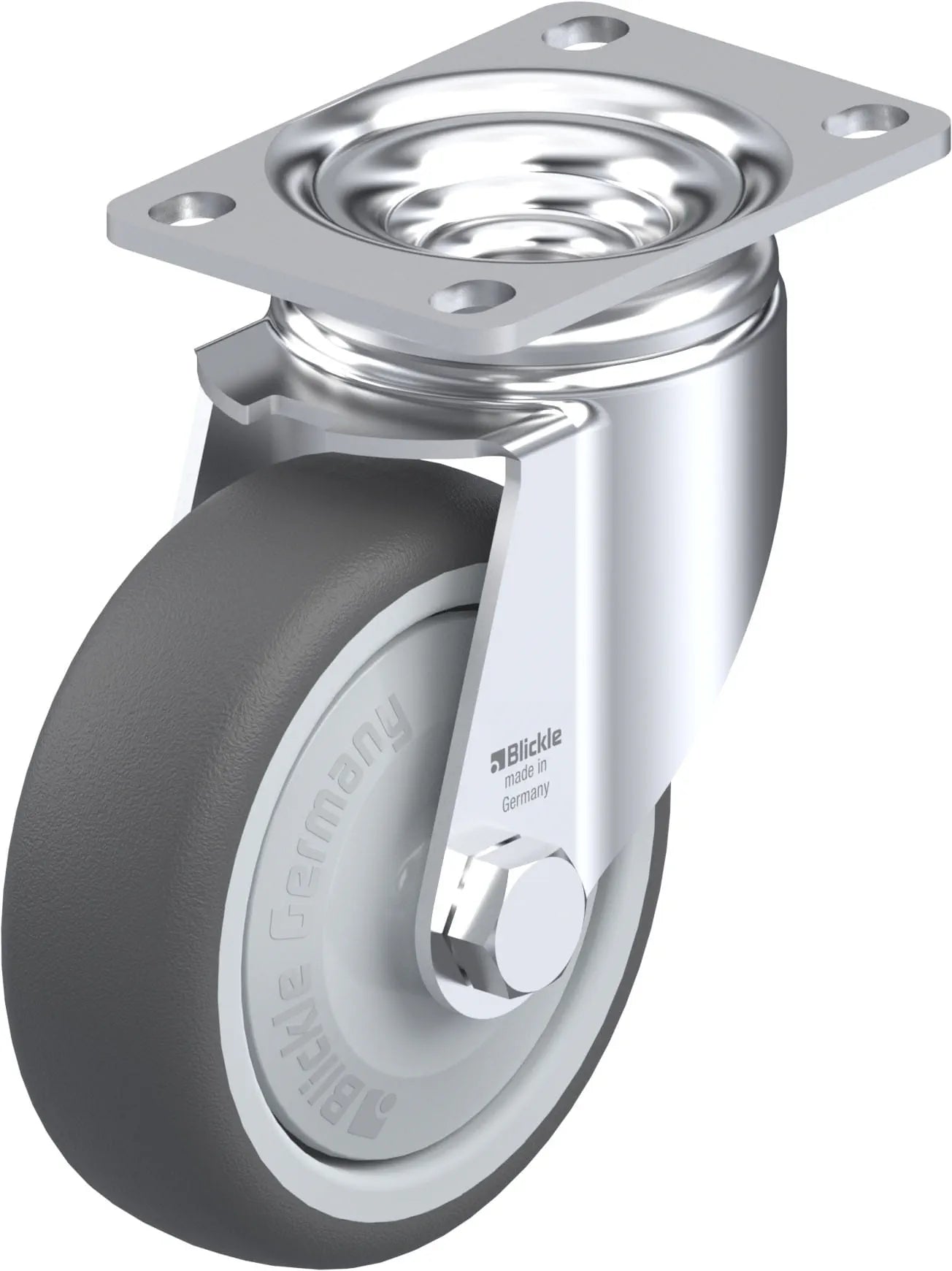 Light Medium Duty 4" TPR Swivel Caster Ball Bearing (910531)