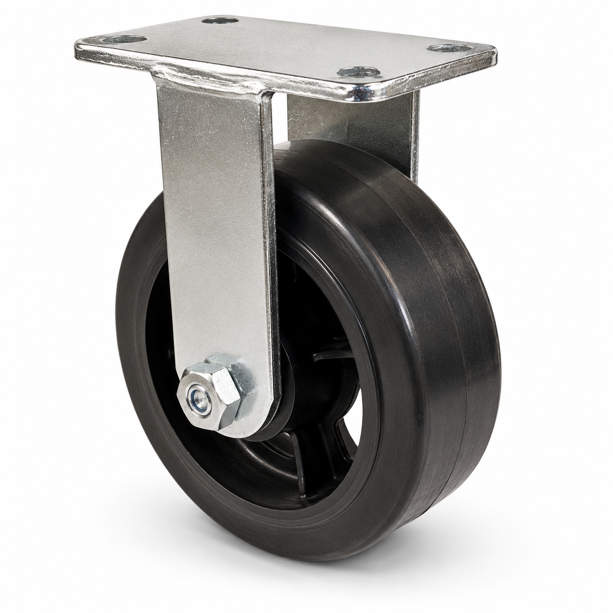 10" Rubber Rigid, Top Plate, 1100 lb Capacity