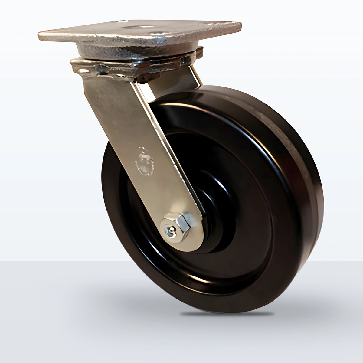10" Phenolic Caster, Top Plate, 2900 lb Capacity - Roller Bearing