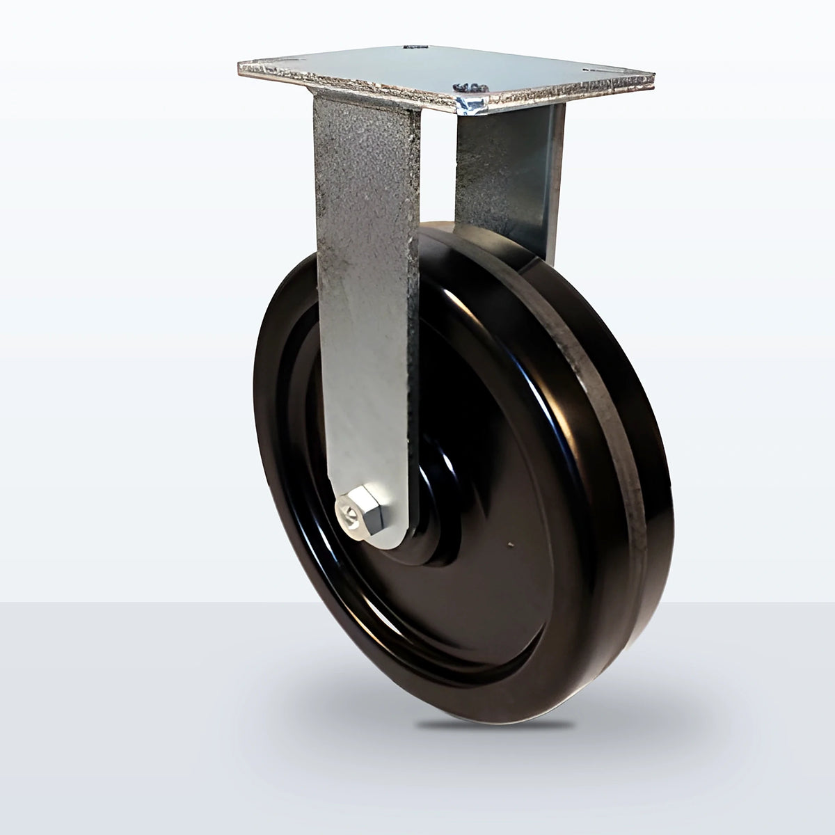 12" Phenolic Caster, Top Plate, 3500 lb Capacity - Roller Bearing