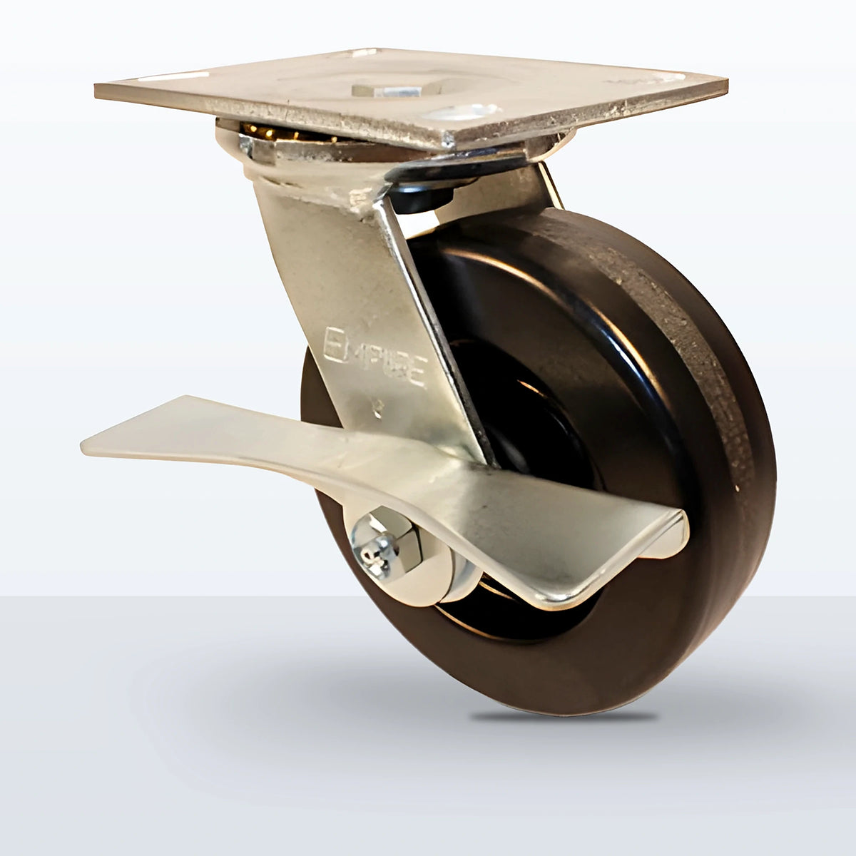 6" Phenolic Caster, Top Plate, 1200 lb Capacity - Roller Bearing