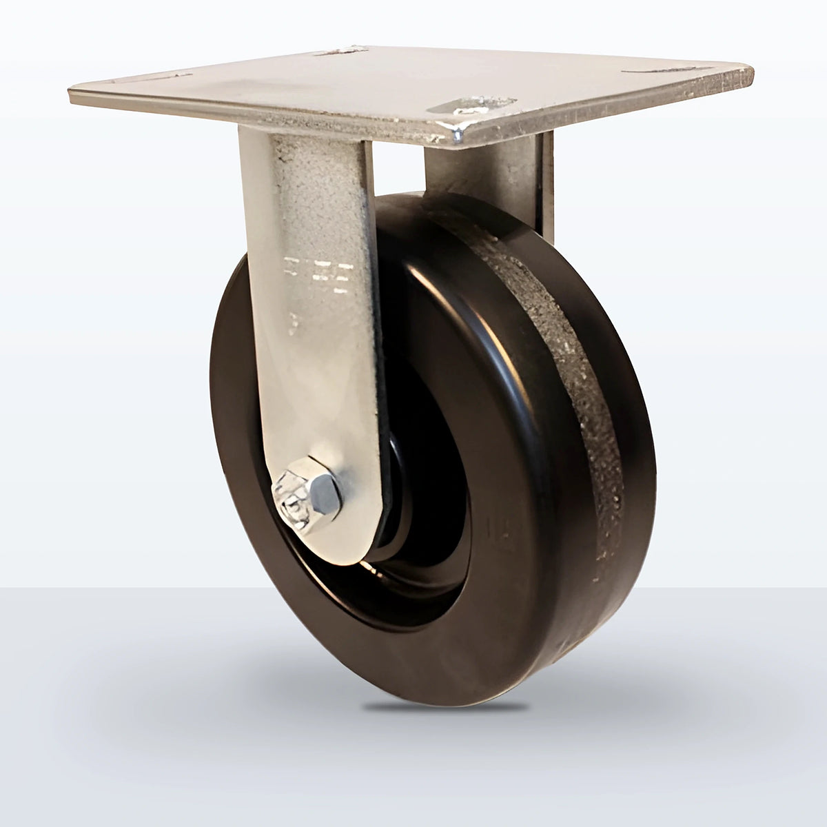 6" Phenolic Caster, Top Plate, 1200 lb Capacity - Roller Bearing