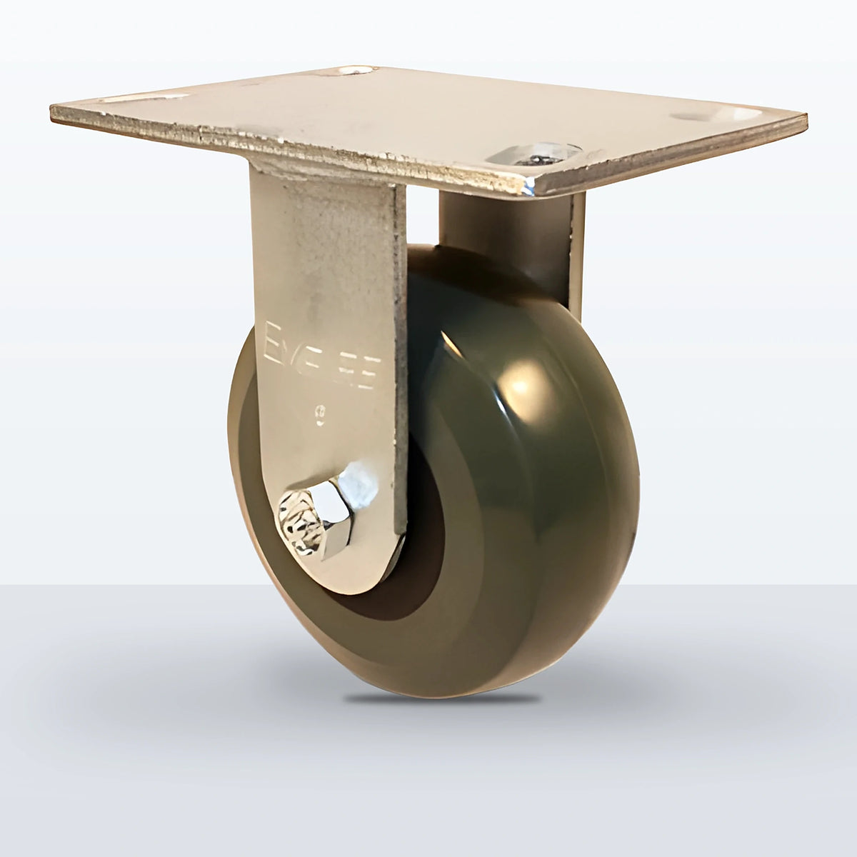5" Premium Solid Polyurethane Caster, Top Plate, 1250 lb Capacity - Roller Bearing