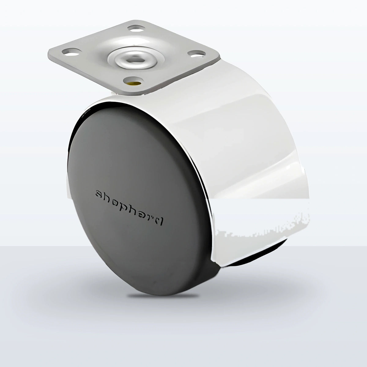 Premium Twin Wheel Caster, 50MM (1.9685") Wheel, Top Plate, 75 lb Capacity