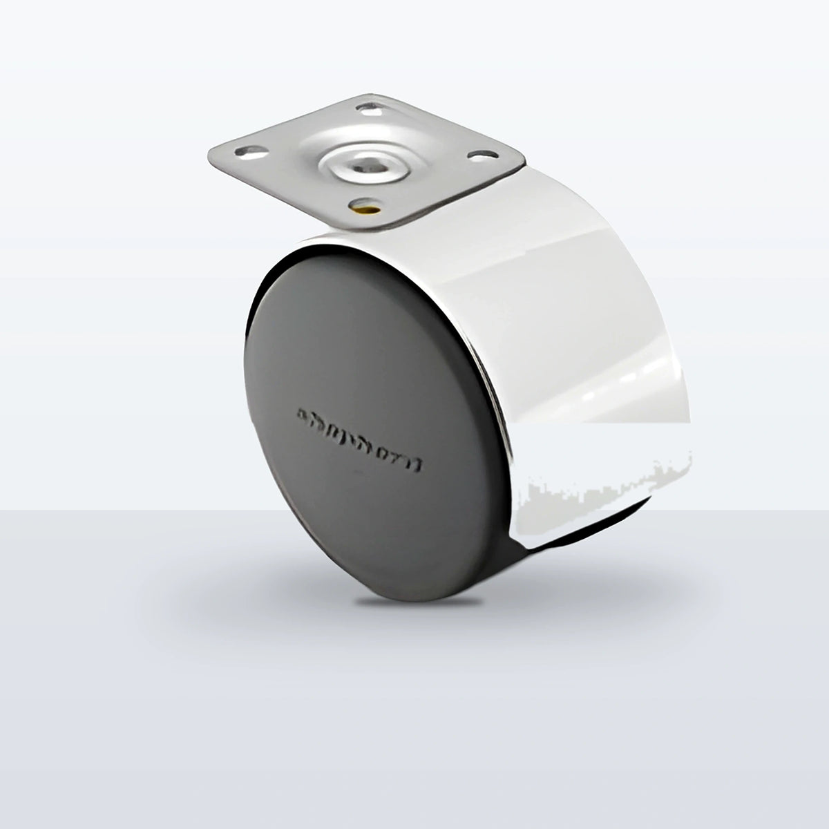 Premium Twin Wheel Caster, 50MM (1.9685") Wheel, Top Plate, 75 lb Capacity, 1-3/16" X 2" Plate