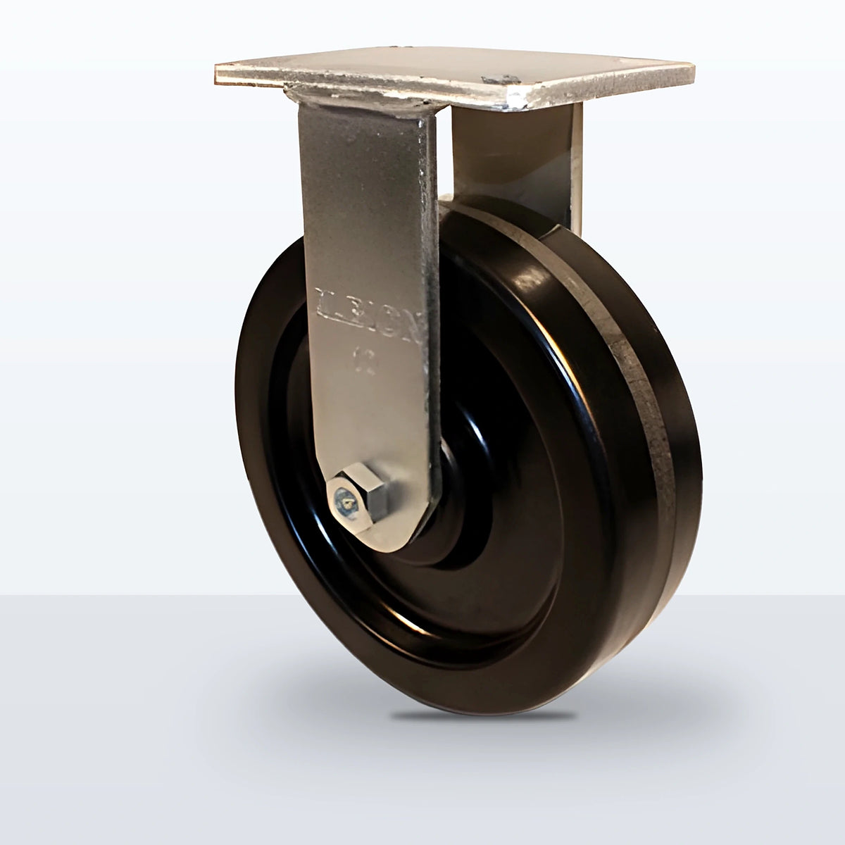 10" Phenolic Caster, Top Plate, 2900 lb Capacity - Roller Bearing, 5-1/4 X 7-1/4 Plate