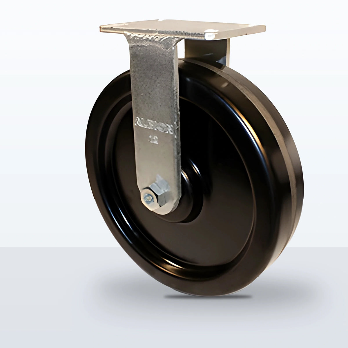 12" Phenolic Caster, Top Plate, 3500 lb Capacity - Roller Bearing, 4-1/2 X 6-1/4 Plate
