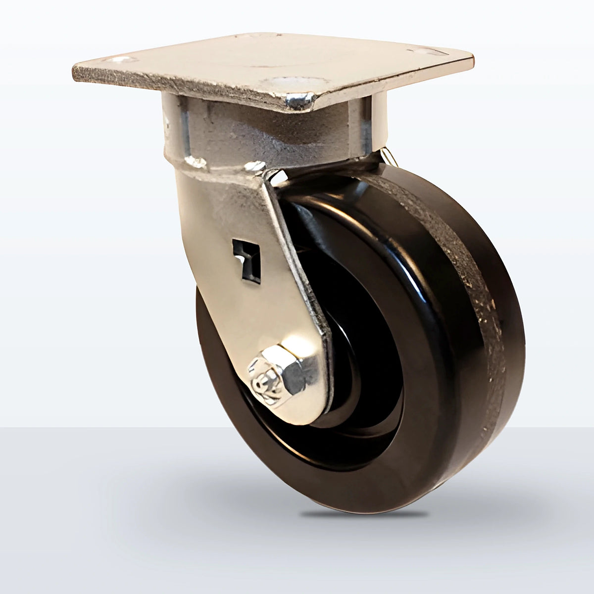 5" Phenolic Caster, Top Plate, 1000 lb Capacity - Roller Bearing, 4 X 4-1/2 Plate