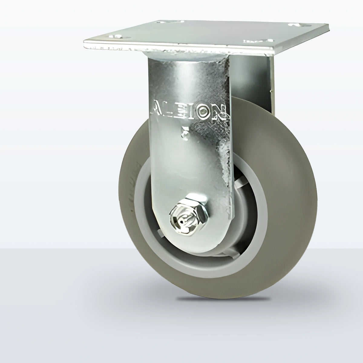 5" Thermoplastic Rubber Caster, Top Plate, 350 lb Capacity - Roller Bearing (10601)