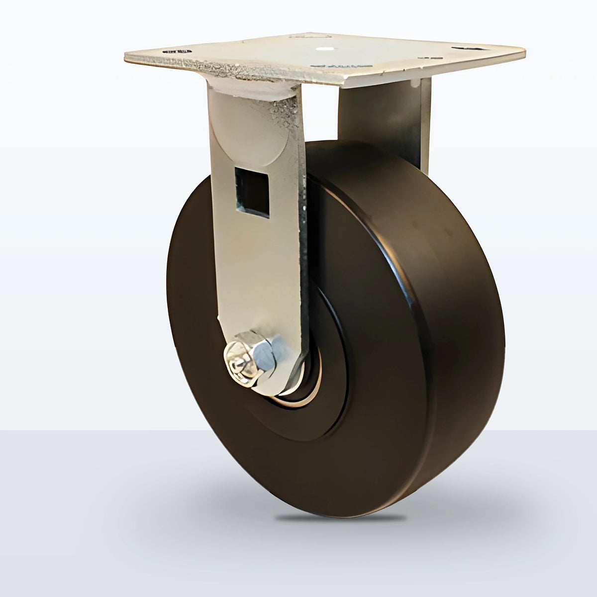 6" High Impact Polymer Caster, Top Plate, 1250 lb Capacity - Sealed Precision Ball Bearing