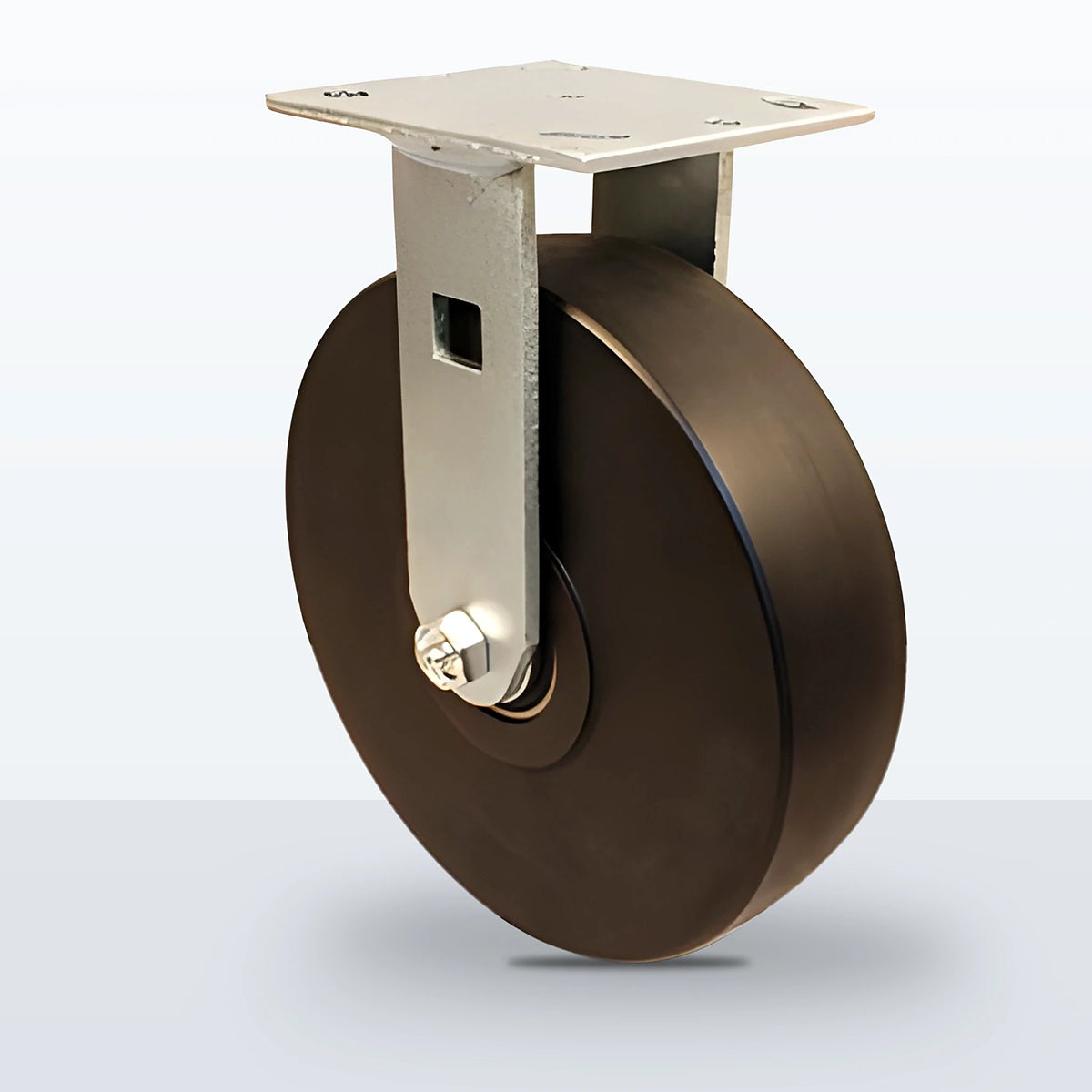 8" High Impact Polymer Caster, Top Plate, 1250 lb Capacity - Sealed Precision Ball Bearing
