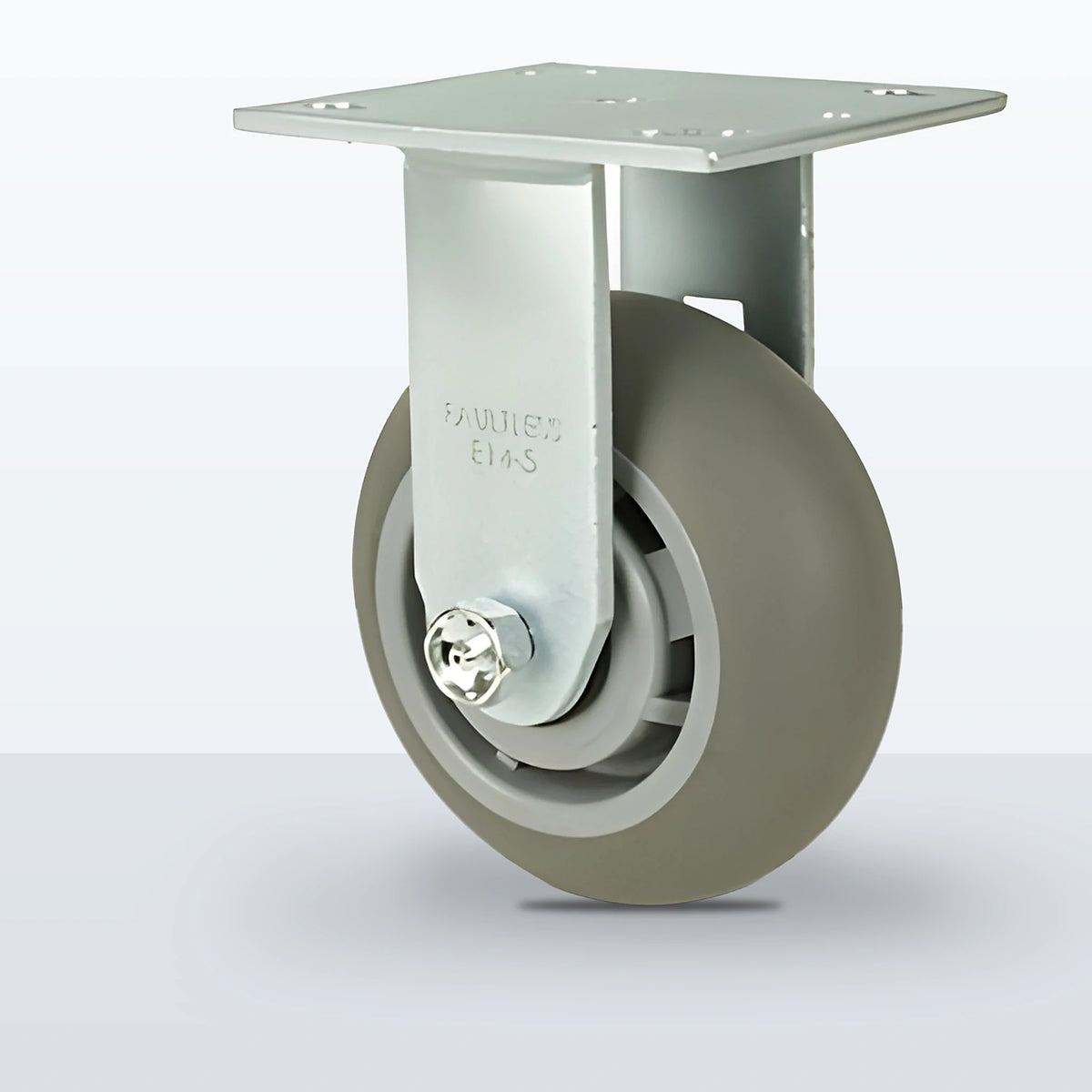 5" Thermoplastic Rubber (round Tread) Caster, Top Plate, 350 lb Capacity - Sealed Precision Ball Bearing