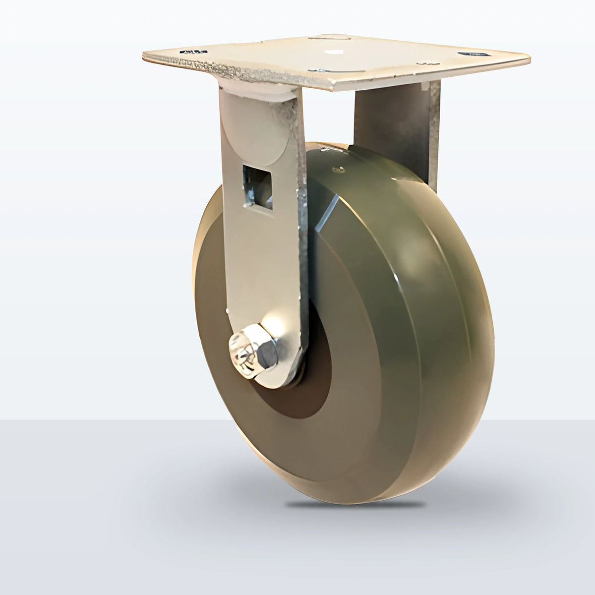 6" Premium Solid Polyurethane Caster, Top Plate, 1250 lb Capacity - Sealed Precision Ball Bearing