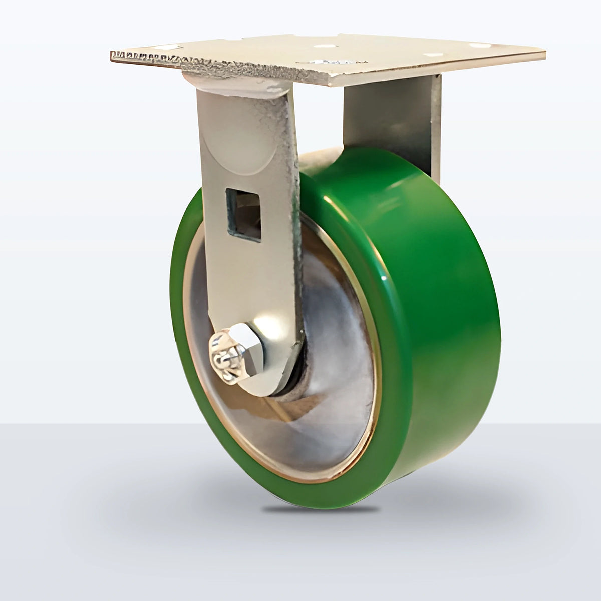 5" Polyurethane on Aluminum Caster, Top Plate, 900 lb Capacity - Sealed Precision Ball Bearing