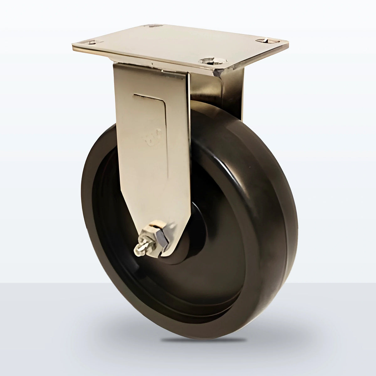 Stainless Steel 5" Polyolefin Caster, Top Plate, 350 lb Capacity - Plain, 2-3/8 X 3-5/8 Plate