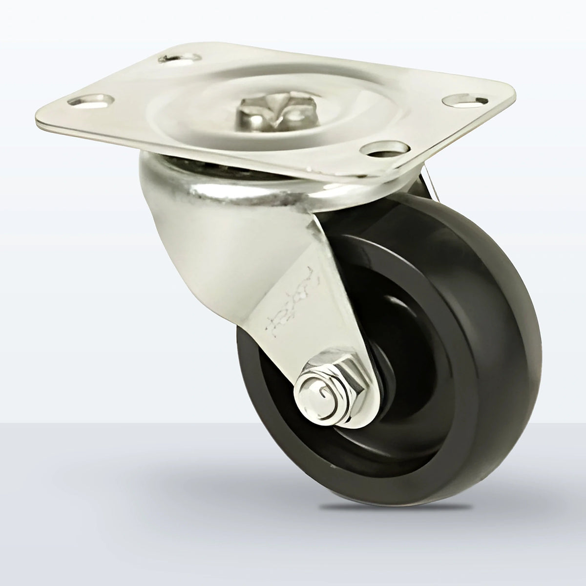 2" Polyolefin Caster, Top Plate, 125 lb Capacity - Plain