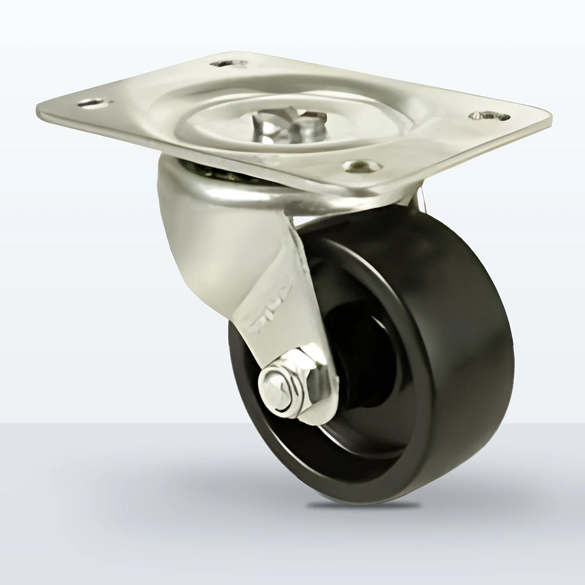 2-1/2" Polyolefin Caster, Top Plate, 175 lb Capacity - Plain