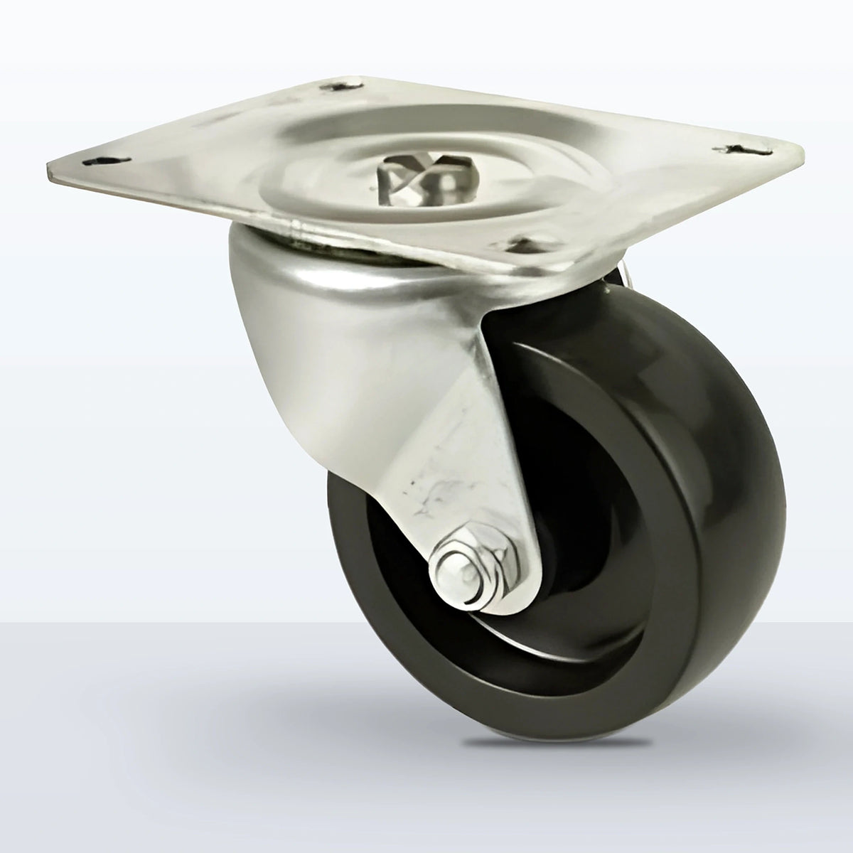 3" Polyolefin Caster, Top Plate, 210 lb Capacity - Plain
