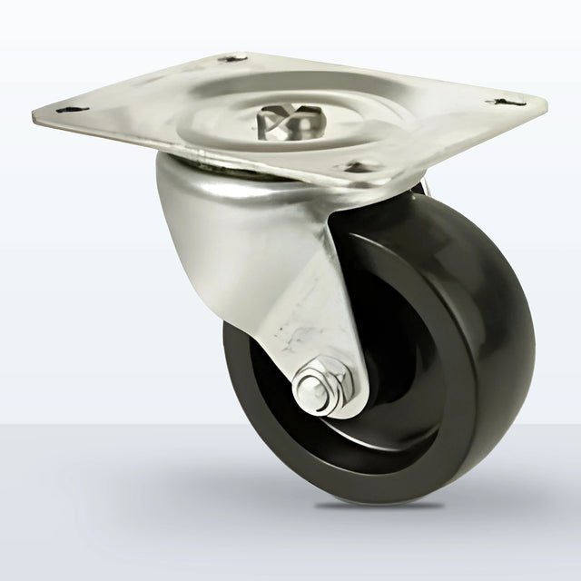 3" Polyolefin Caster, Top Plate, 210 lb Capacity - Plain