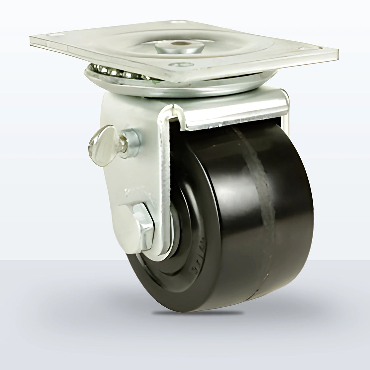3" Phenolic Caster, Top Plate, 900 lb Capacity - Roller Bearing
