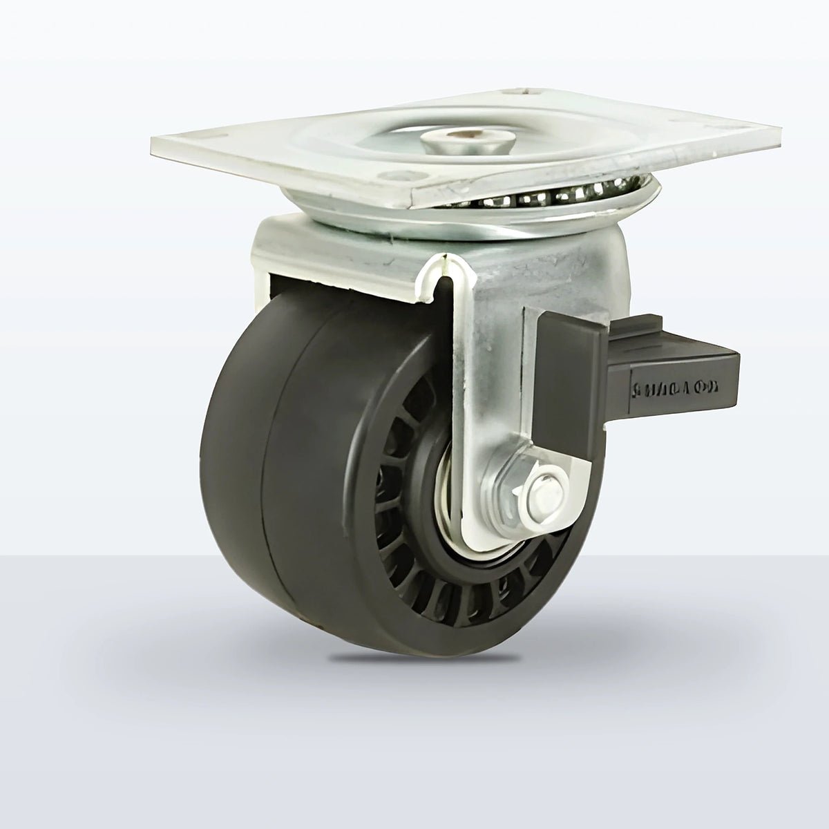 3" Glass Filled Nylon Caster, Top Plate, 1000 lb Capacity - Precision Ball Bearing